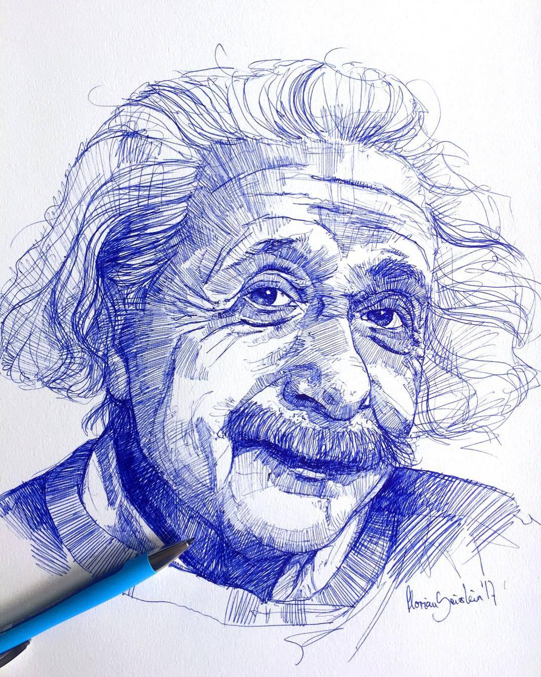 florian beierlein 圆珠笔爱你性人物速写作品展 艺术秀 只是艺