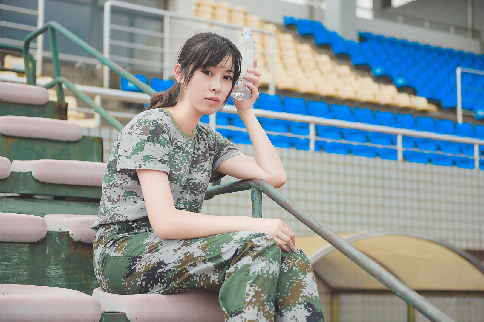 那些年,我们的军训记忆!晚安复旦大学校花:@汤以诺enochtowne