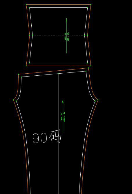 不用担心孩子总着凉啦 裁剪图 90码,适合身高90左右的宝宝(2_3岁)