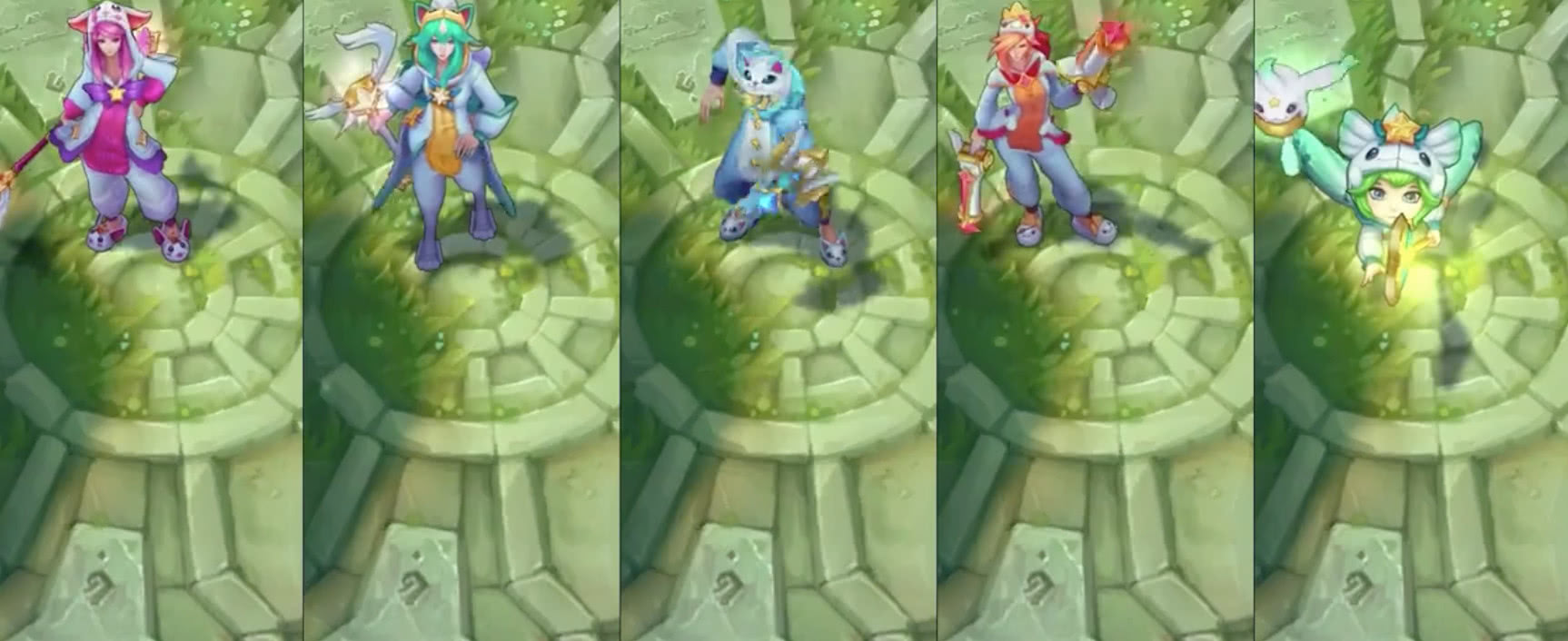 lol新皮肤星之守护者换上睡衣光辉的兔子帽也太可爱了