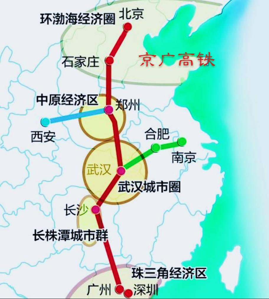 武汉要打造米字型高铁,得修好这2条高铁,建成后全省都将受益