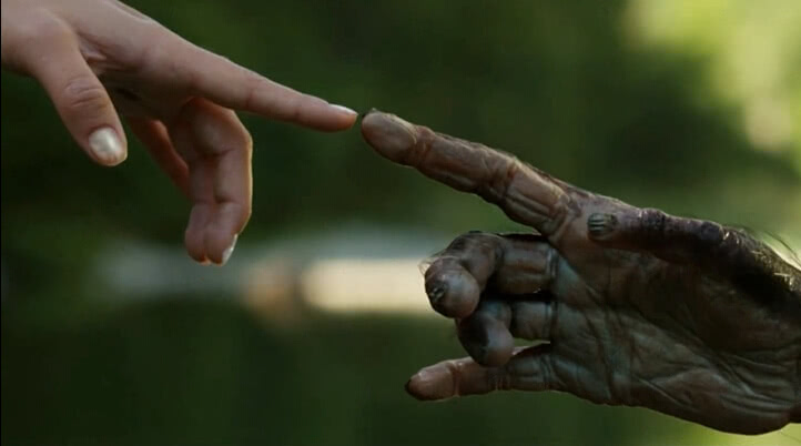 到露西浓缩出一个u盘并宣告"我无处不在(i am everywhere)"结束,影片