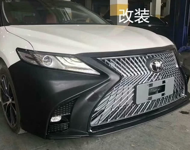 凯美瑞换个中网秒变es,改装后也太帅了