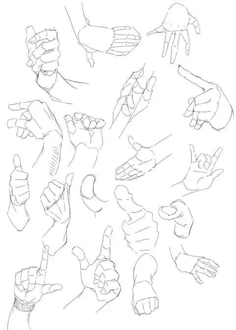 绘画教程手指部分