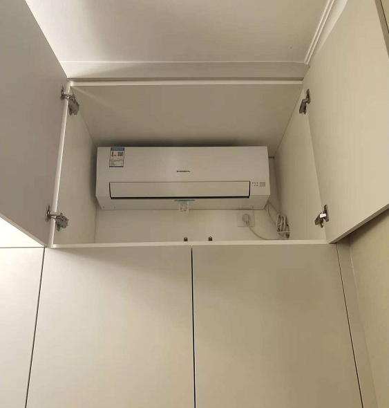 家里装修老婆硬要把空调包进吊顶内师傅夸赞好看好用又聪明