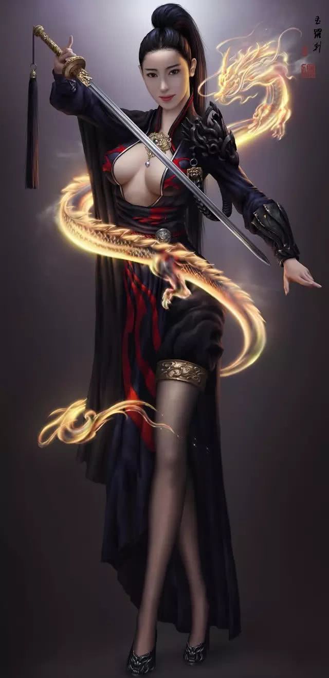 插画师carteradair古朴霸气画风凌厉