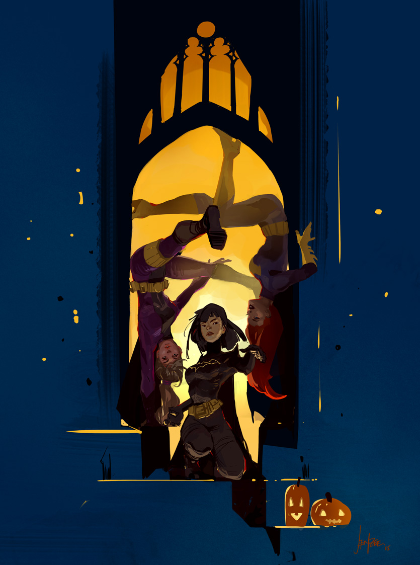 画风相当帅气的一组插画!来自于美国插画师很有艺术感的作品!