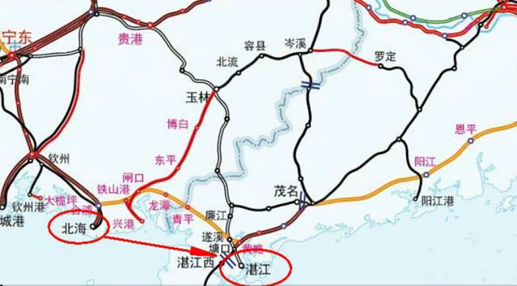 明明相隔不过100公里,火车却绕了1000公里!北海好尴尬!