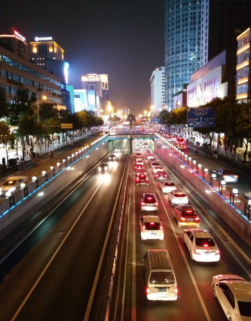成都春熙路夜景, 可以比肩外滩了呢