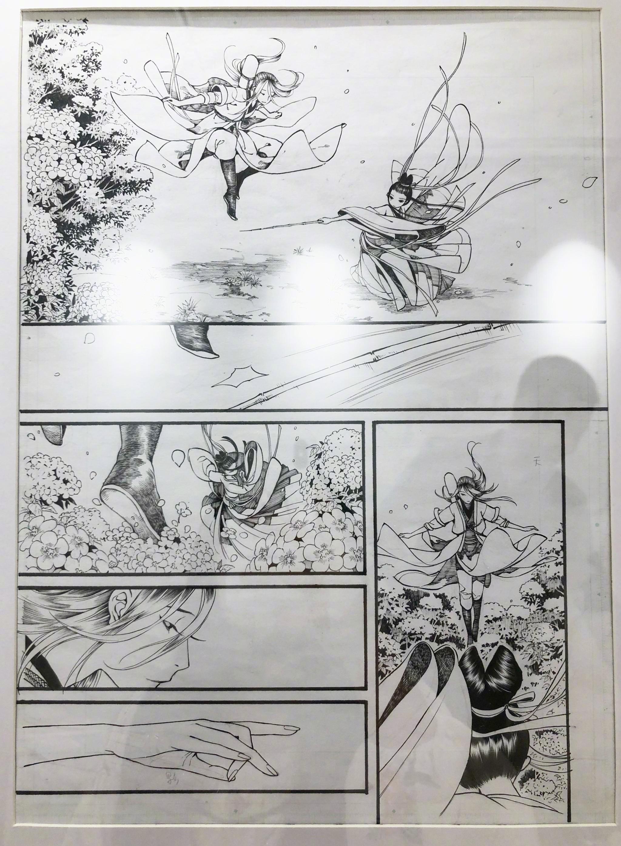 来达叔工作室吃茶看见长歌原稿这分镜这排线真匠心