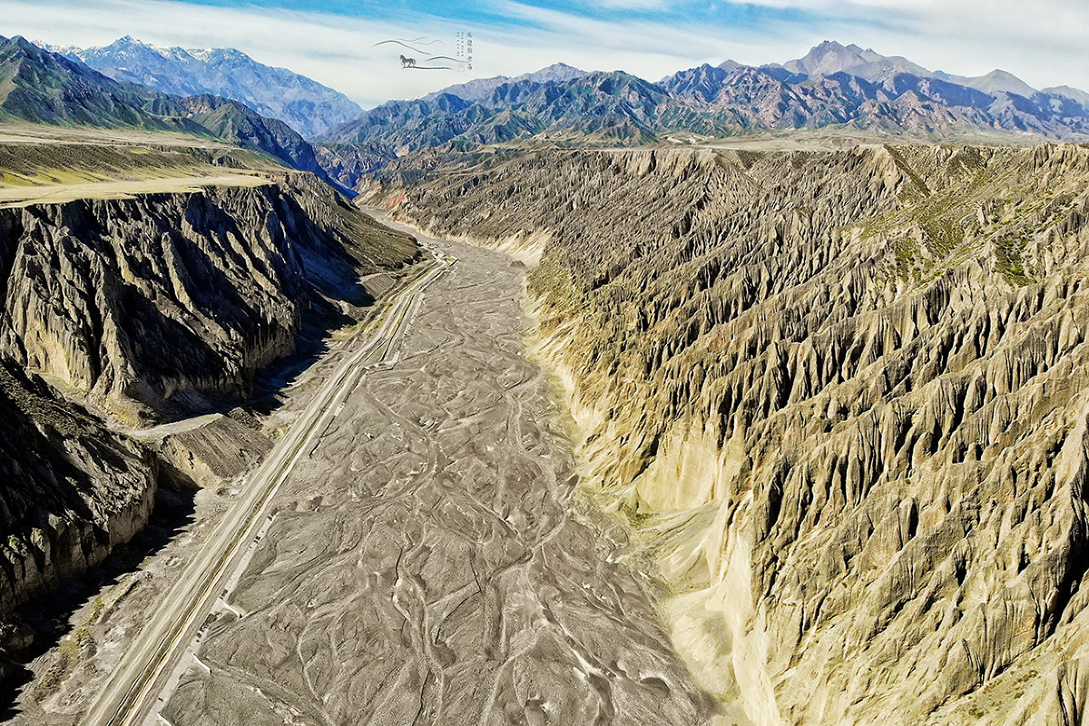 航拍独山子大峡谷@中国图库tukuchina @微相册