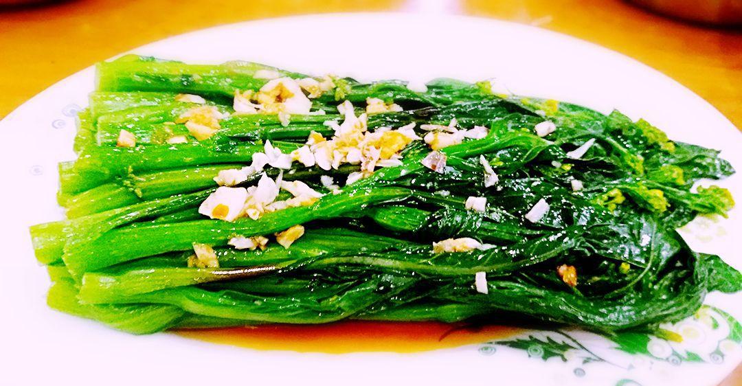 可口好吃的蒜蓉菜心做法