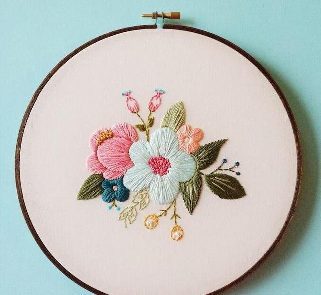 学会这4种刺绣针法这些好看的刺绣图样都不在话下