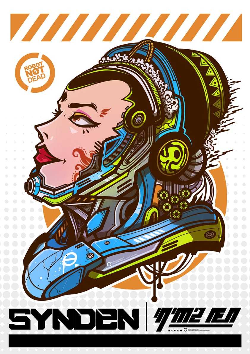 被机械化的动漫形象极度富有张力