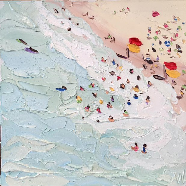 澳大利亚艺术家 sally west 精彩的海滩系列油画.