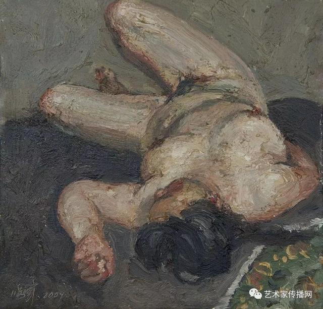 又一个冷军,这超写实美女和毛衣画得更迷人