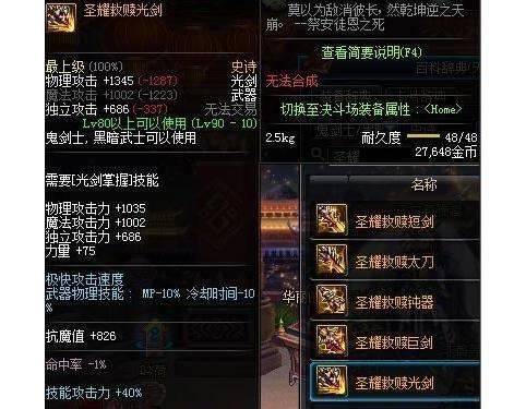 DNF剑魂带什么武器好, 天御套配这把武器站街