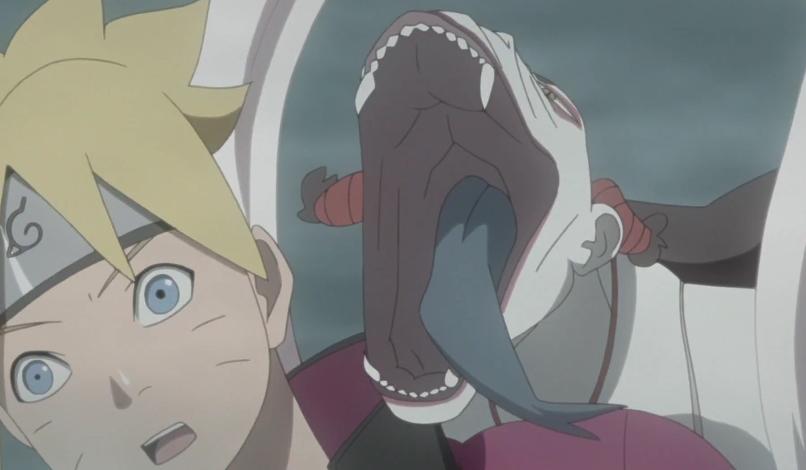 第二个考验者是市杵岛姬,这个时候漩涡博人和其他同伴已经走失,只能