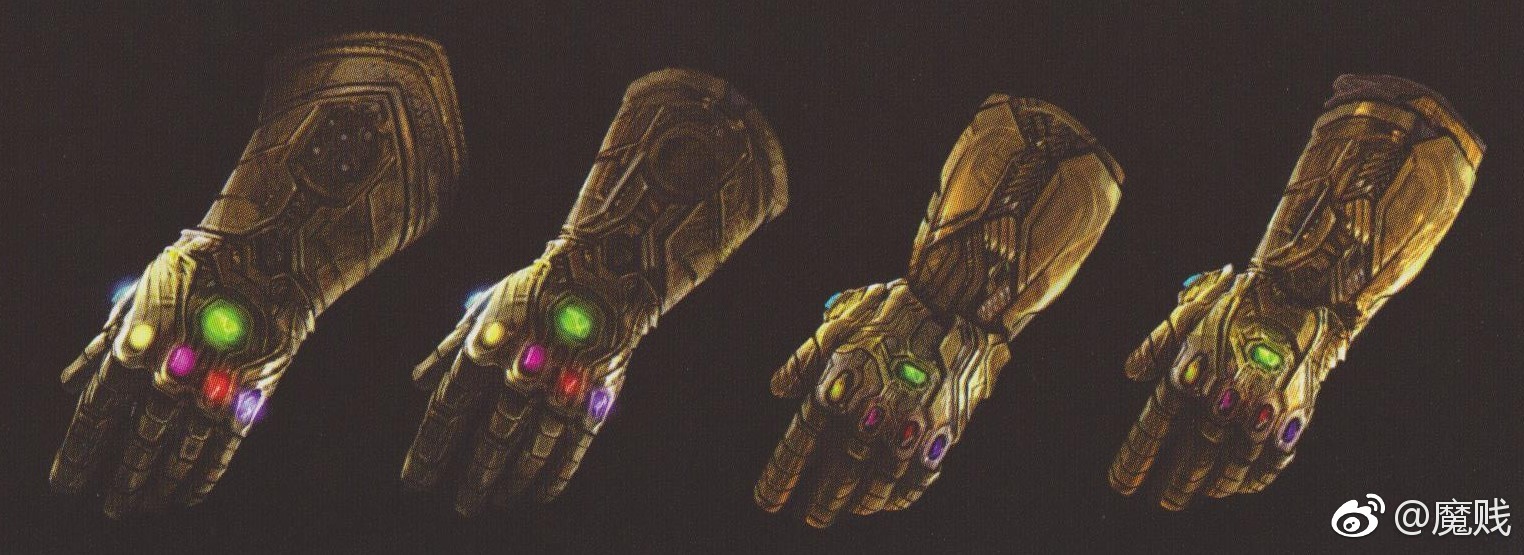 《复仇者联盟3:无限战争》概念艺术:各种无限手套的设计(1)