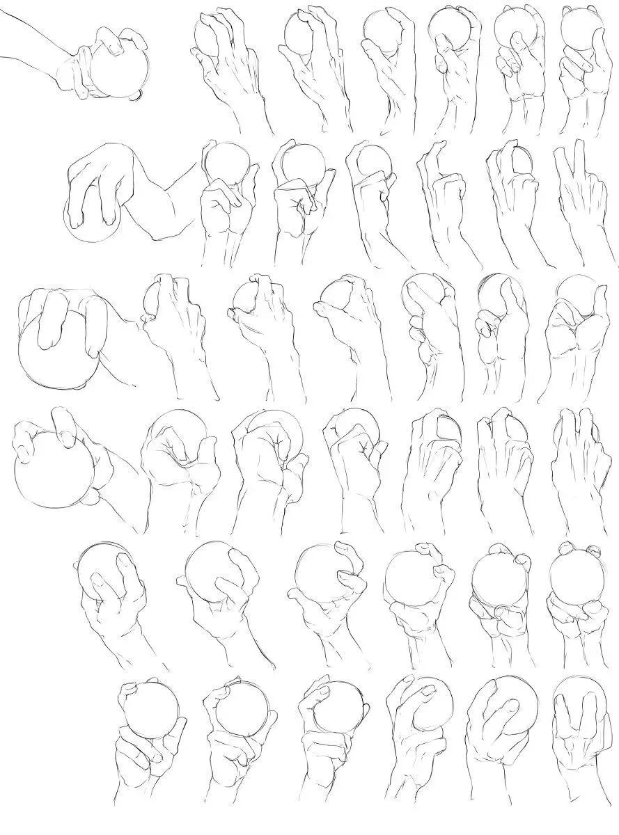绘画教程手指部分