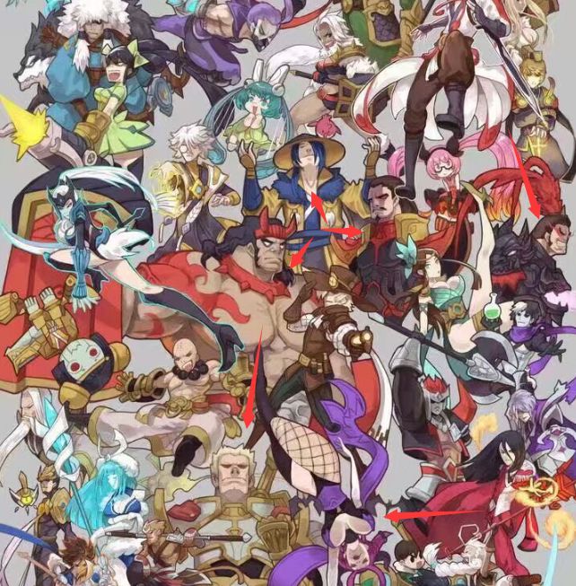 王者荣耀:英雄周年庆合照秘密!第一年太多情侣,第二年笑料百出