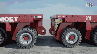 陆地最大运载工具,自走式液压平板车!