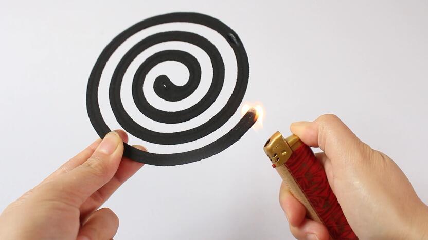 用了这么多年的蚊香,才知道这样烧蚊香可以定位熄灭,太实用了