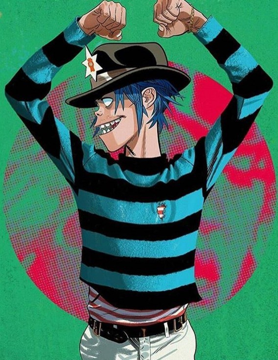 gorillaz . by jamie hewlett.