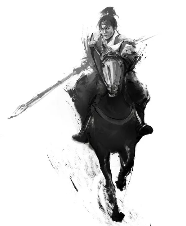 将水墨画表现得极具戏剧张力的中国台湾插画师张榕珊