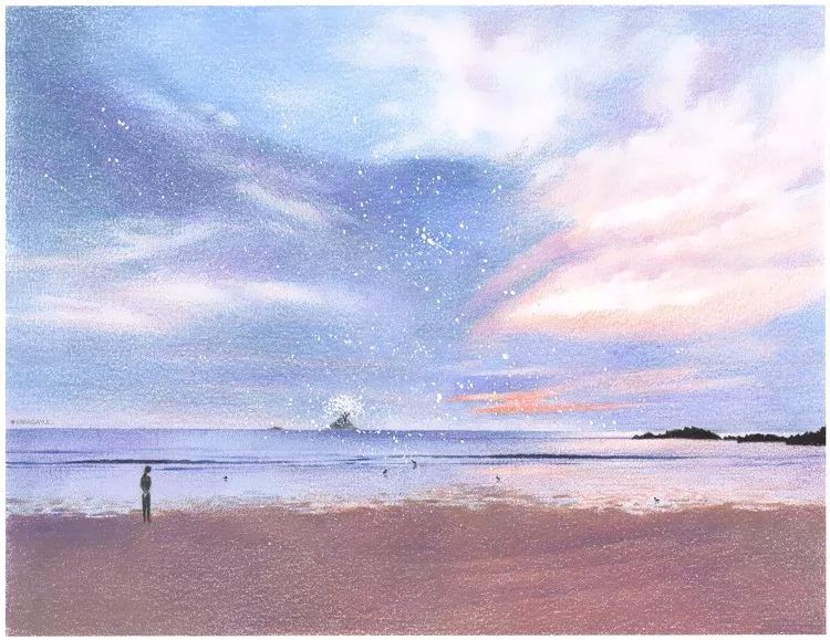 【绘画教程】这样配色的彩铅,看了就觉得好幸福!