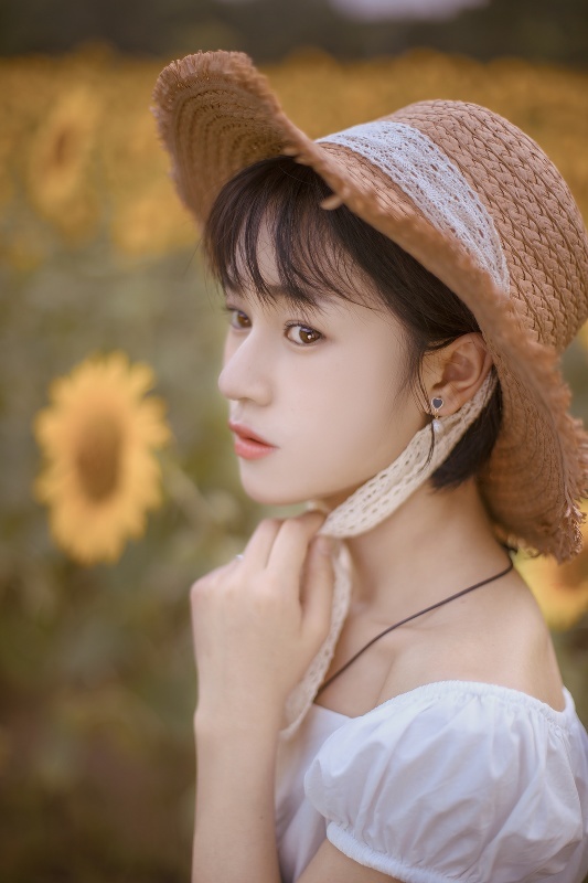 向阳的向日葵美女中国图库tukuchina微相册