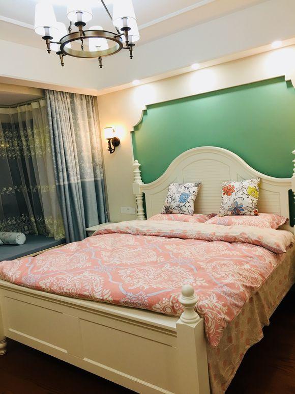 晒晒新家,业主群公认我家是小区最美装修,绿色背景墙大胆有创意