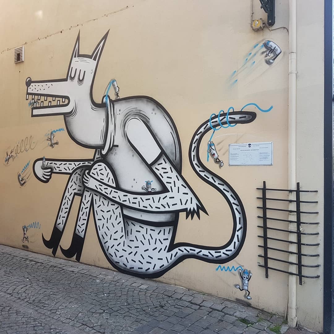 有趣的街头涂鸦艺术家oakoak