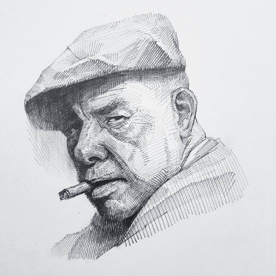 kimyunho速写头像作品展