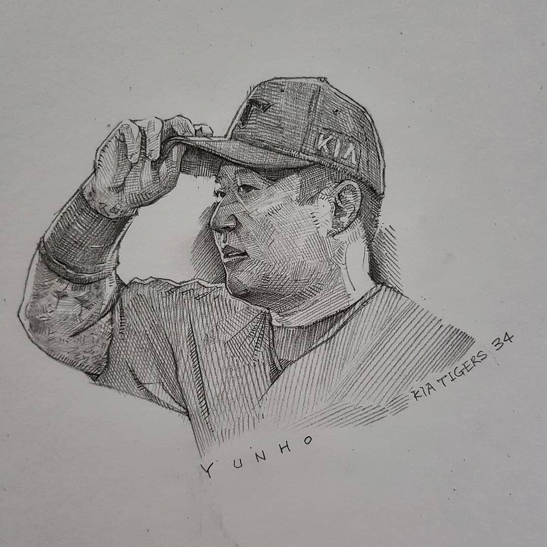 kimyunho速写头像作品展