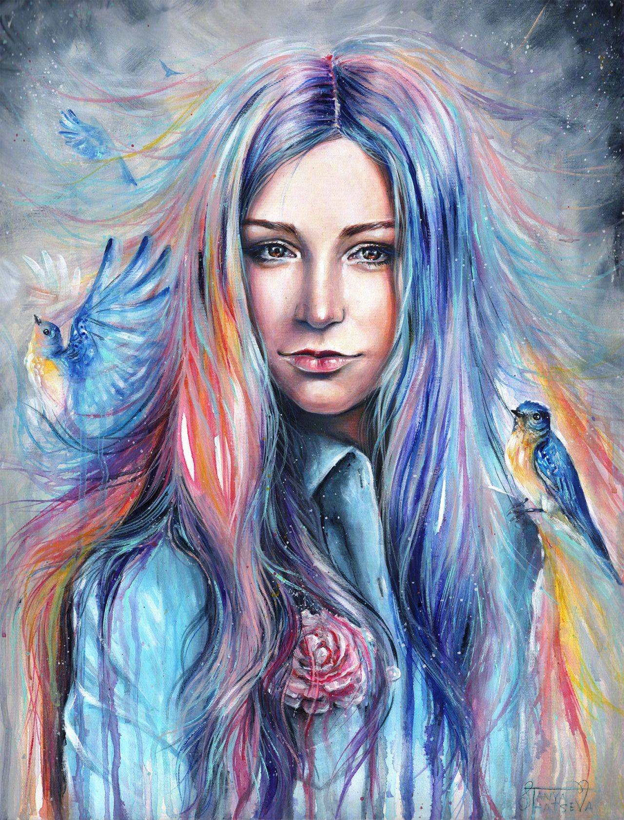 俄罗斯艺术家 tanya shatseva 绘画作品