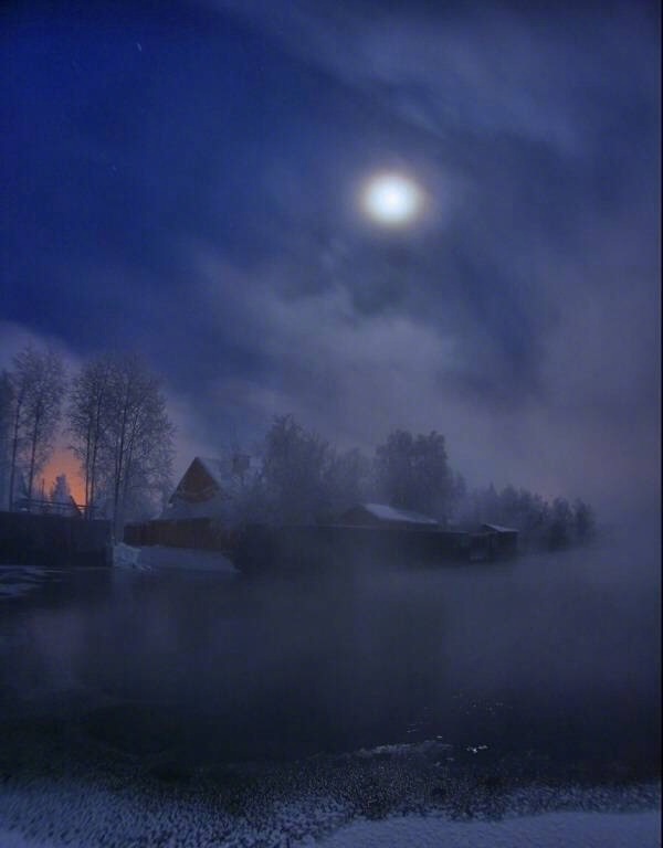 山月皎如烛风霜时动竹夜半鸟惊栖窗间人独宿晚安