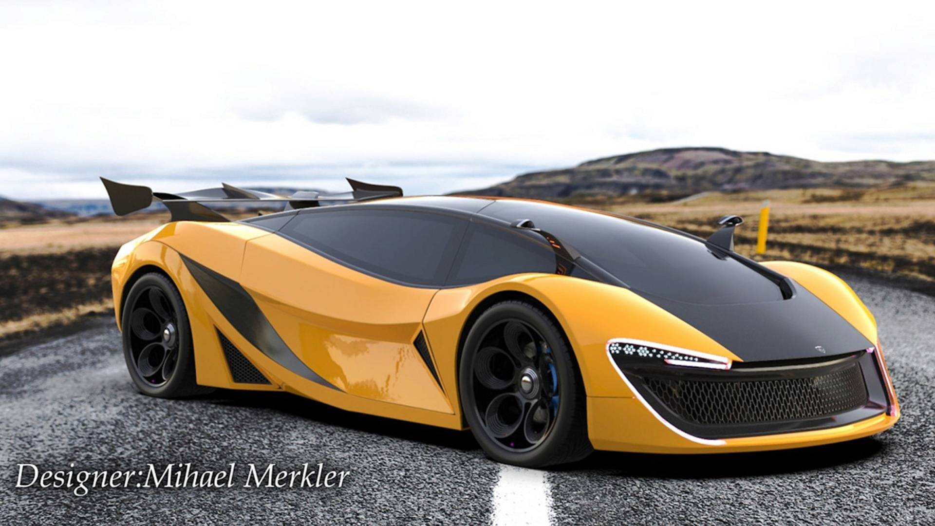 超级电动跑车概念图 百公里少于2秒-新浪汽车