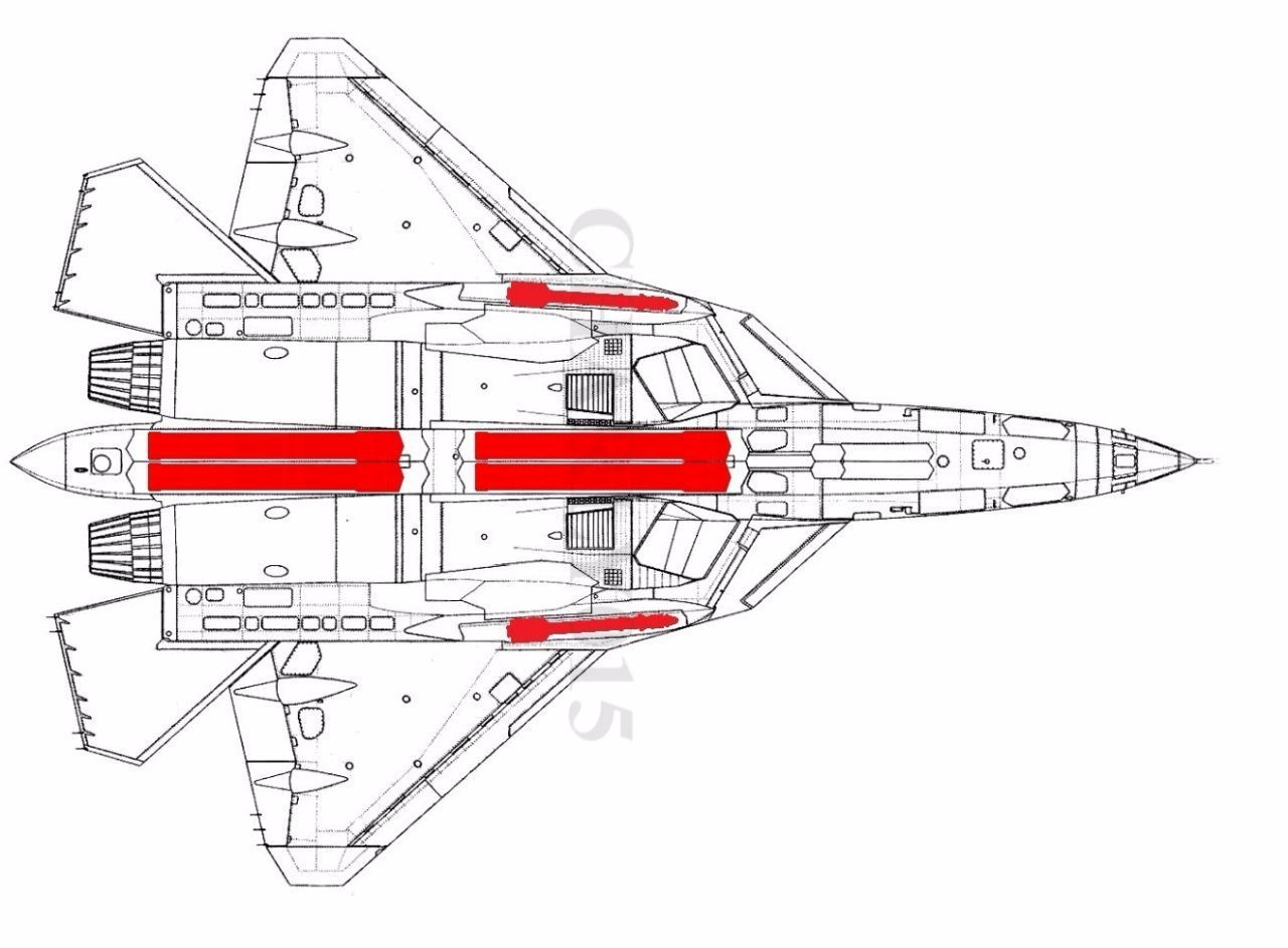 苏57战机粉碎谣言弹舱投巡航导弹远程打击力超过歼20