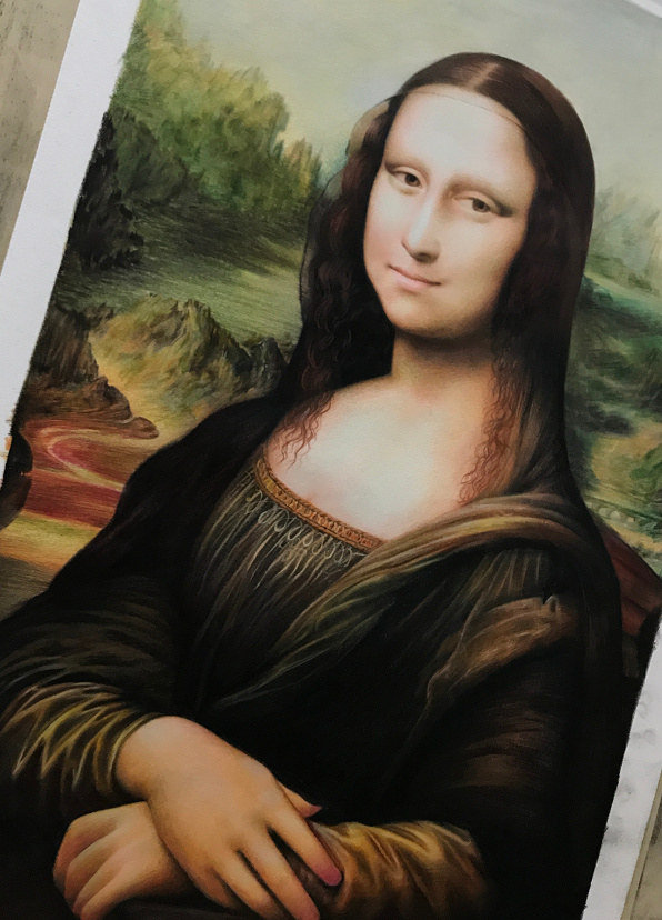 原创手绘作品《蒙娜丽莎》| 作者
