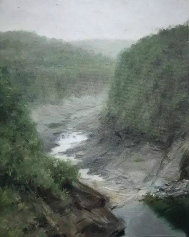 改画风景画,却被网友吐槽:差距太大了|冷军|风景画|油画_新浪新闻