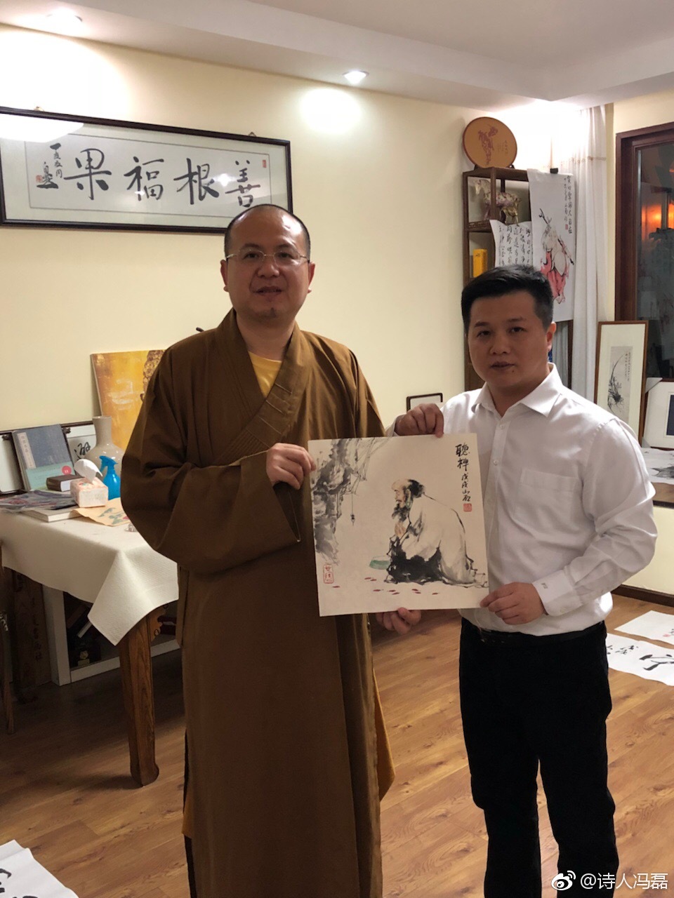 洗心禅寺方丈洗心基本会理事长悟圣大和尚来访