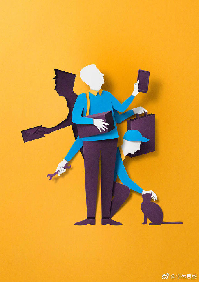 镂空纸雕效果海报设计