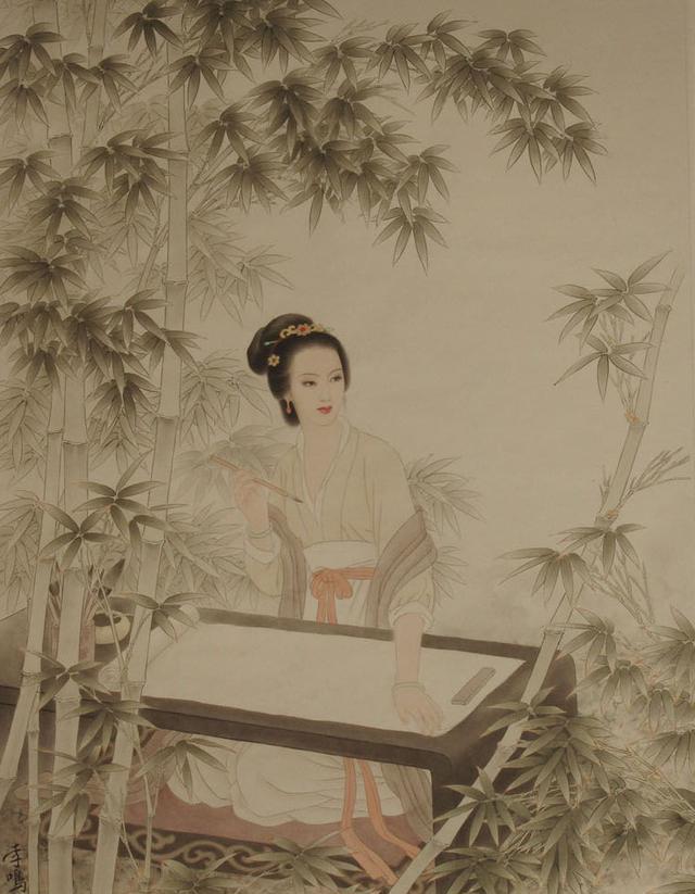 竹子是管道升喜爱表现的绘画对象 她也常常借竹子来抒发心中的情感 有