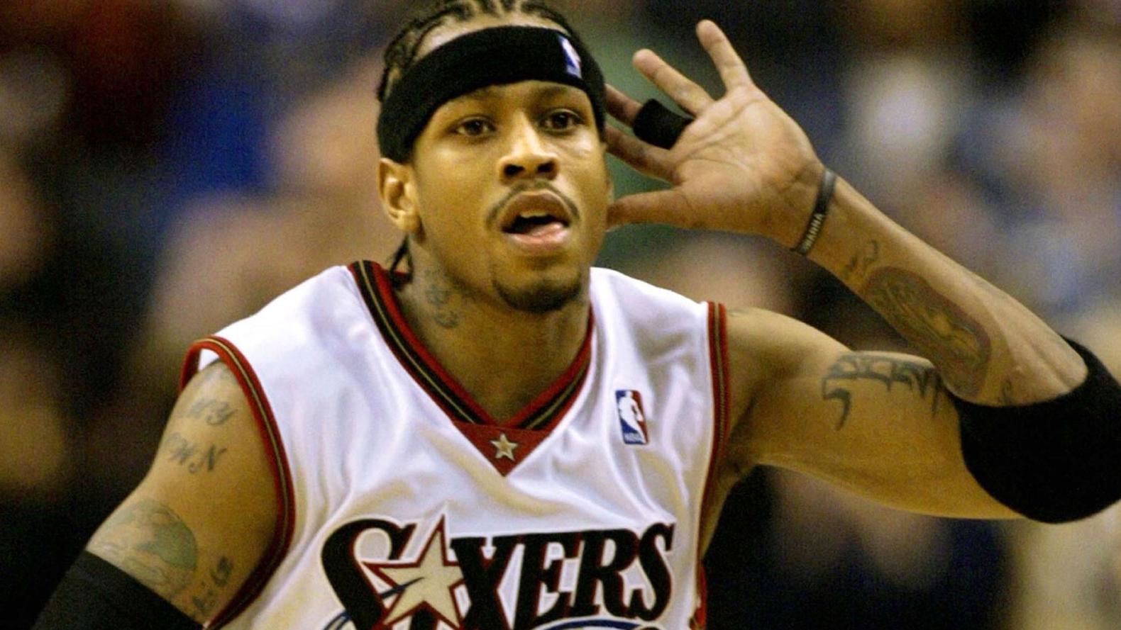 艾弗森生涯百大过人,大幅度变向和加速都是最顶级的水平!