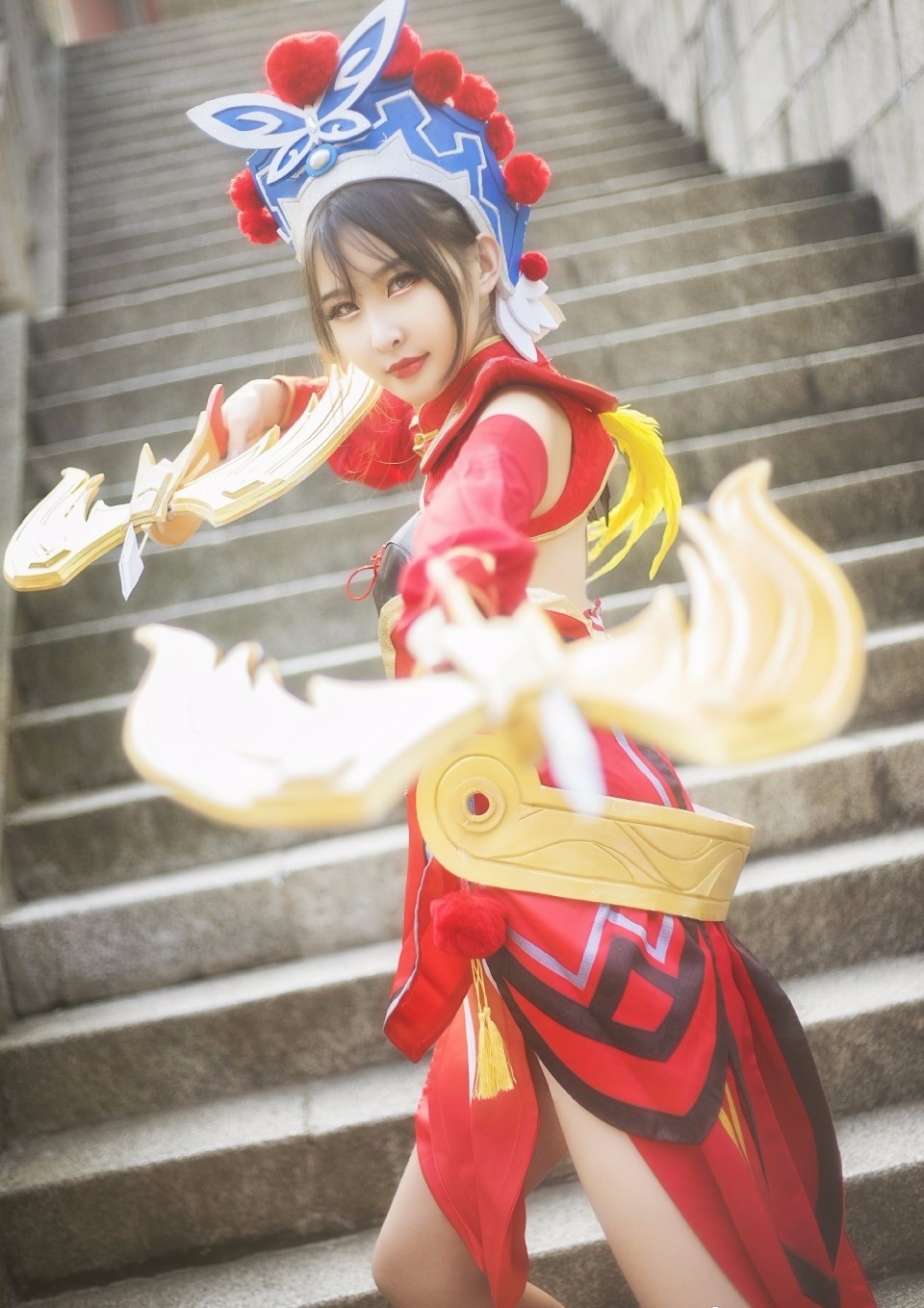 王者荣耀看峡谷最高冷的女英雄虞姬霸王别姬cosplay