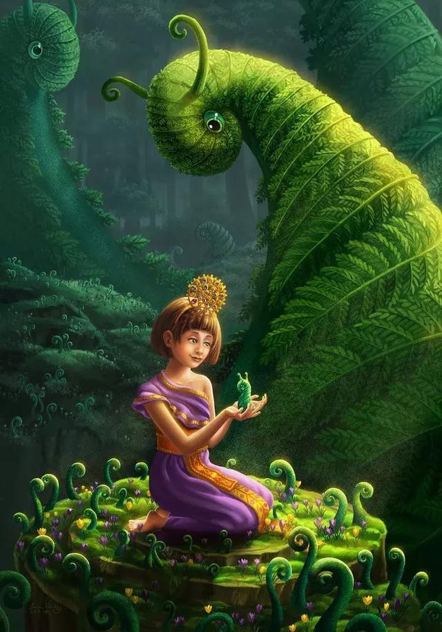 插画丨她画出孩童眼里的童话故事,每一张都是我五彩斑斓的梦|童话故事|灵感|公主_新浪新闻