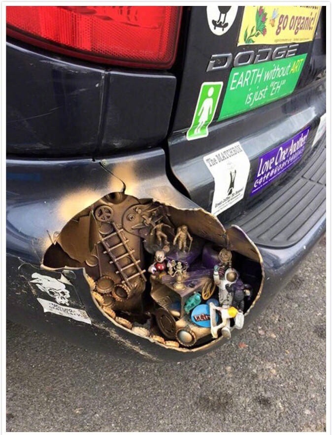 车被刮,被撞出坑,除了老老实实去补漆