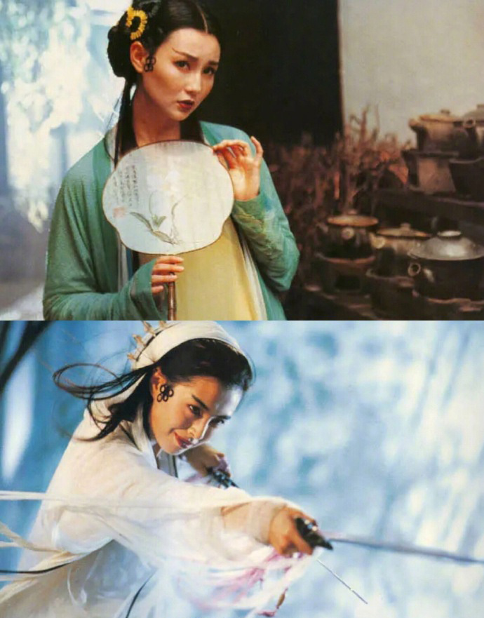 张曼玉王祖贤青蛇中的造型真是美得惊艳