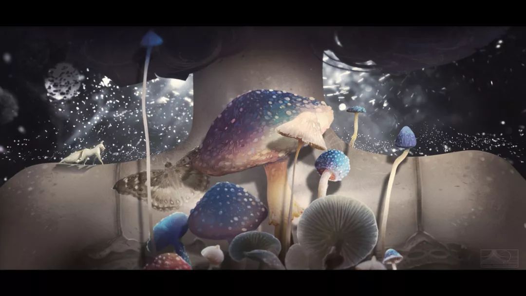 插画师森林数字艺术莫娜一个神奇的女生